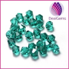 4mm faceted crystal glass bicone beads