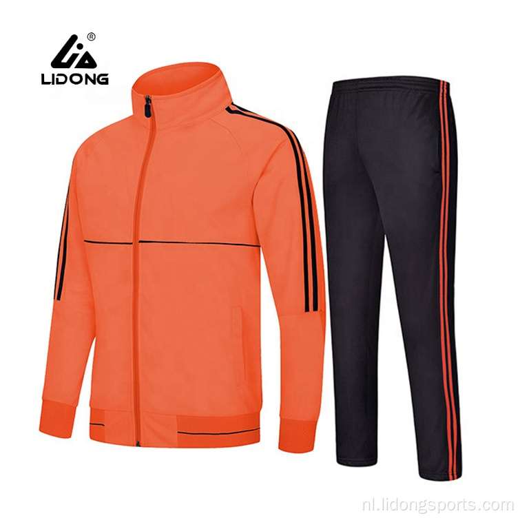 Groothandel tweedelig dames tracksuit heren joggingpak