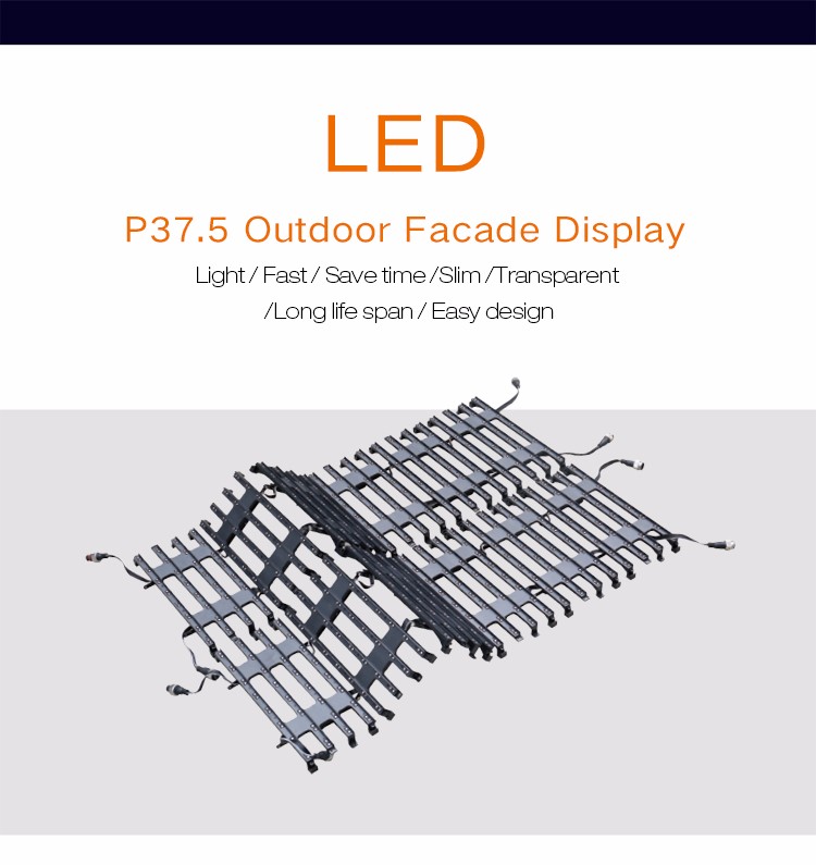 indoor outdoor led curtain flexible screen P37.5 soft display for stage show