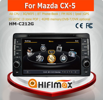 Hifimax touch screen car radio for Mazda CX 5 car dvd gps navigation Mazda CX-5 2 din car gps