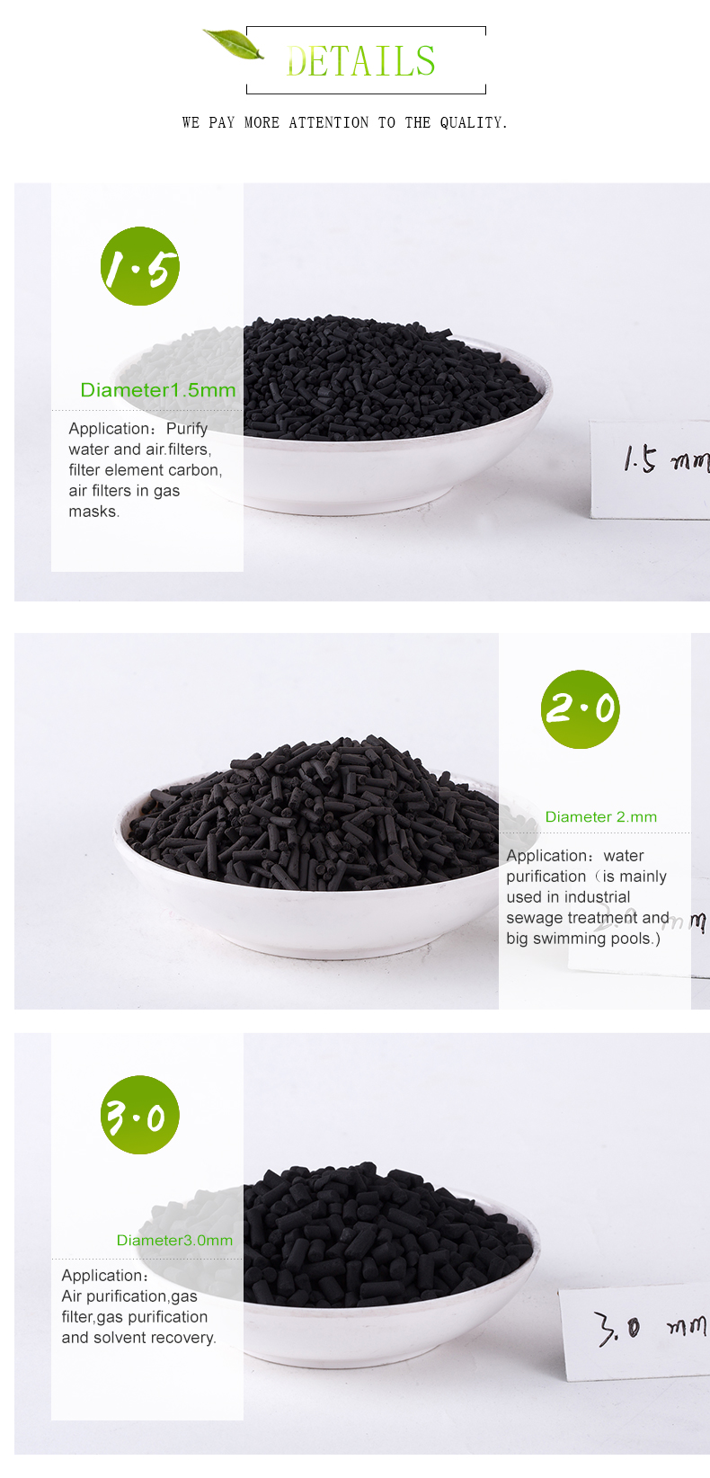 Air Purification Granule Activated Carbon Bead