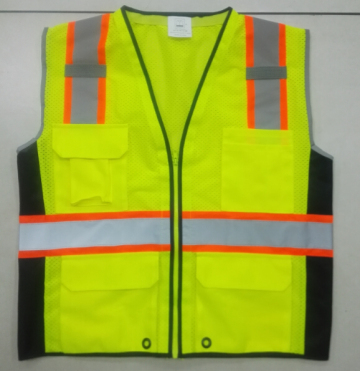 high visibility biocolor reflective safety vest