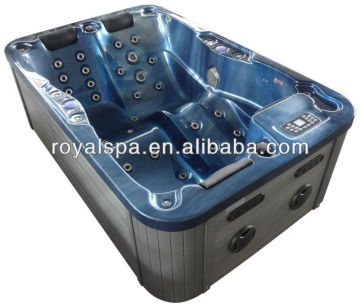 Usa Acrylic whirlpool bathtub longevity tubs outdoor spa with safety handrail