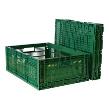 Collapsible Plastic Storage Containers 600x430x210mm - Stackable Tote Boxes for Moving & Packaging Sale