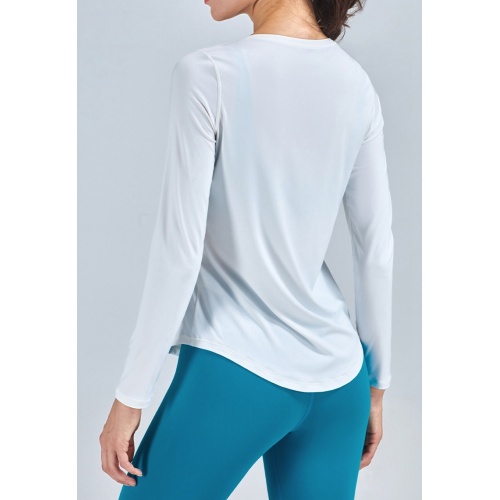 long sleeve gym tops womens