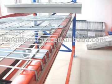 Wire conner shelving wire mesh decking