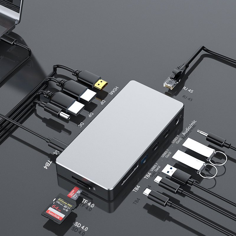 14 ports thunderbolt Dual UHD with SSD slot