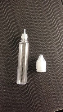 30ml unicorn black and clear plastic bottle