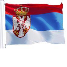 100% polyester countries serbia flag printing