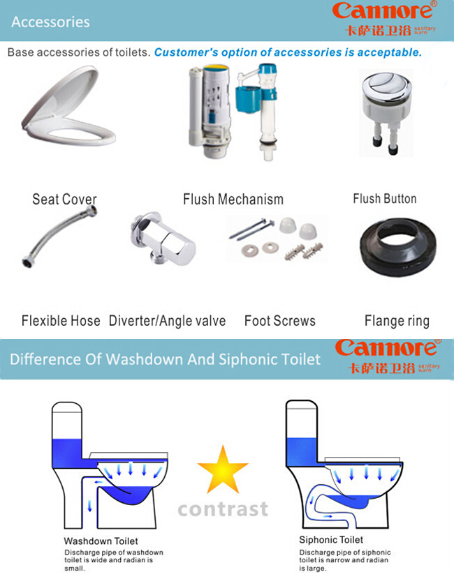 2015 More Popular One Piece Black Toilet