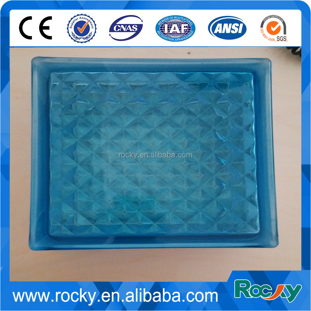 Cheap price color corner glass block manufacturers