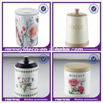 Ceramic kitchen tea cans