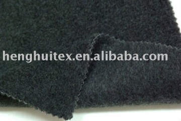 knitting heather gray polar fleece fabric