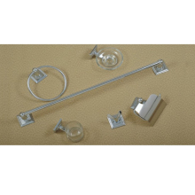 Bathroom Accessories in Stainless Steel: Towel Holder and Toilet Paper Holder