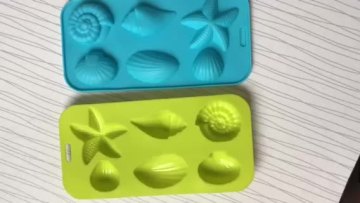 Silicone Starfish shell ice cube tray