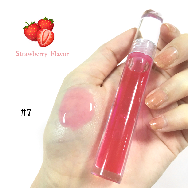 10 color transparent lip oil liquid lipstick lip gloss vegan Moisturizing LipOil private label customized logo cosmetic Lips