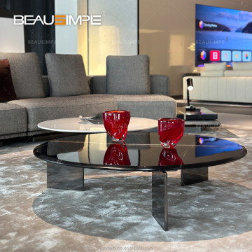 Italian Minimalist Marble Coffee Tables