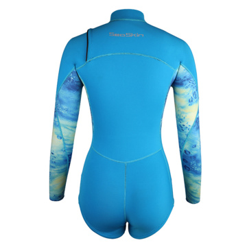 Seaskin Ladies 3/2mm Neoprene Chest Zip Wetsuits Custom