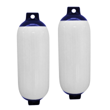 Pack of 2 - Boat Fenders Bumpers, Dock Shield Protection, Blue & White