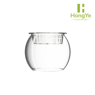 Transparent Round Fish Tank Flower Pot