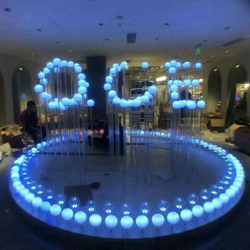 Luz de esfera suspensa LED RGB para palco para eventos de discoteca