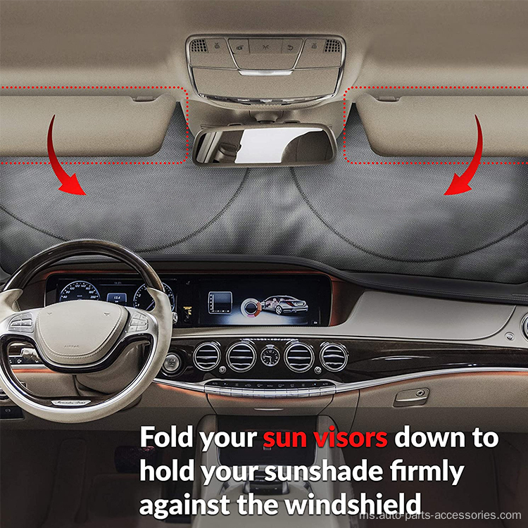 Auto Heat Shield Window Front One Piece Sunshade