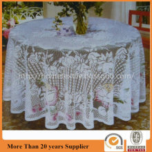 Round Printed Lace Table Cloths