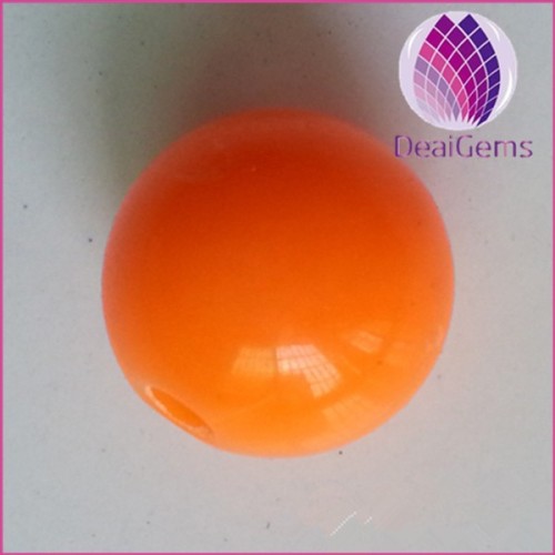 Wholesale 12mm orange acrylic beads colorful acrylic beads loose