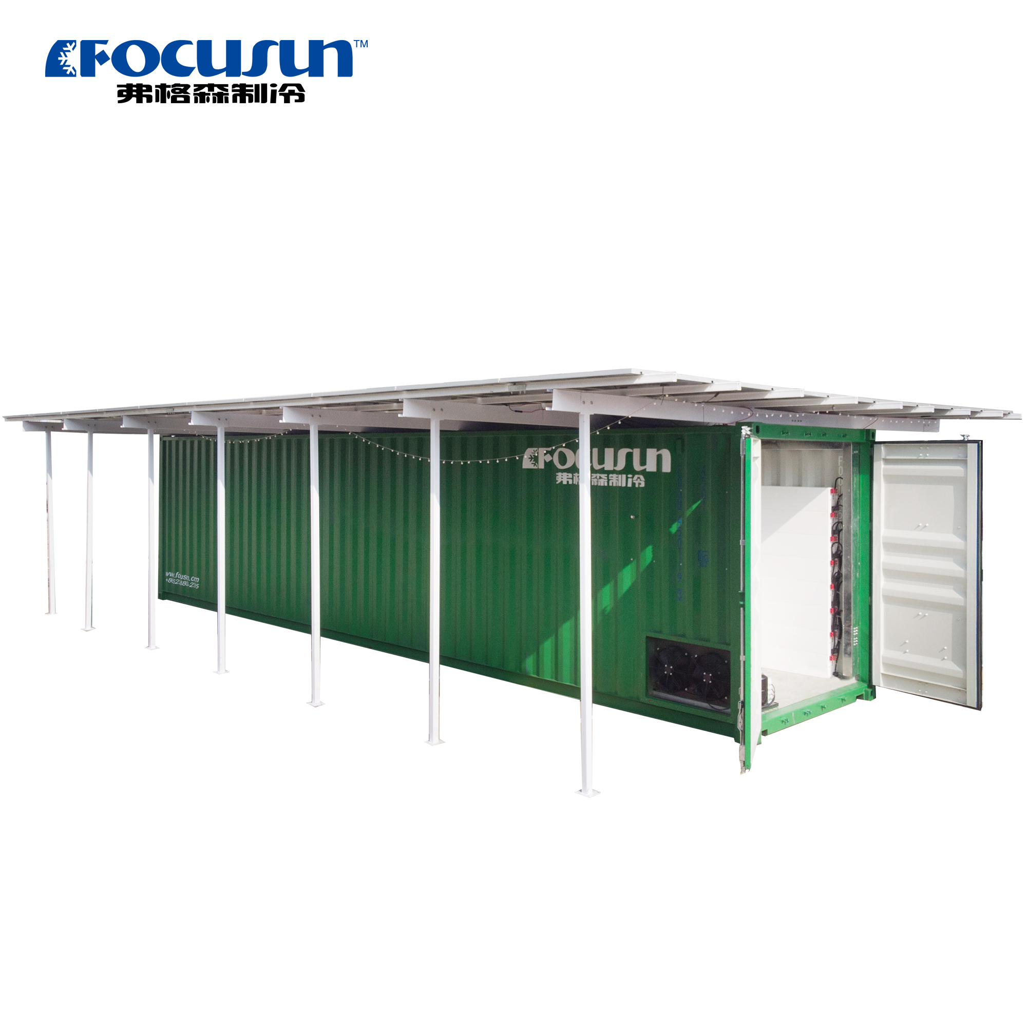40 Feet Containerized Solar Powered Cold Room For Vegetables And Meat ...