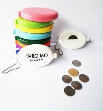 Oval Coin Case with Purse and Keychain