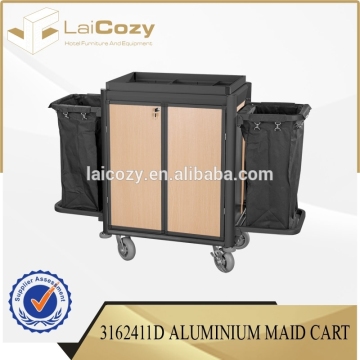 Hot sale housekeeping trolley cart for hotel / hotel housekeeping cart/maid cart