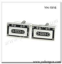 YH-1916 Novelty Cassette Cufflinks,Tape Music Cufflinks