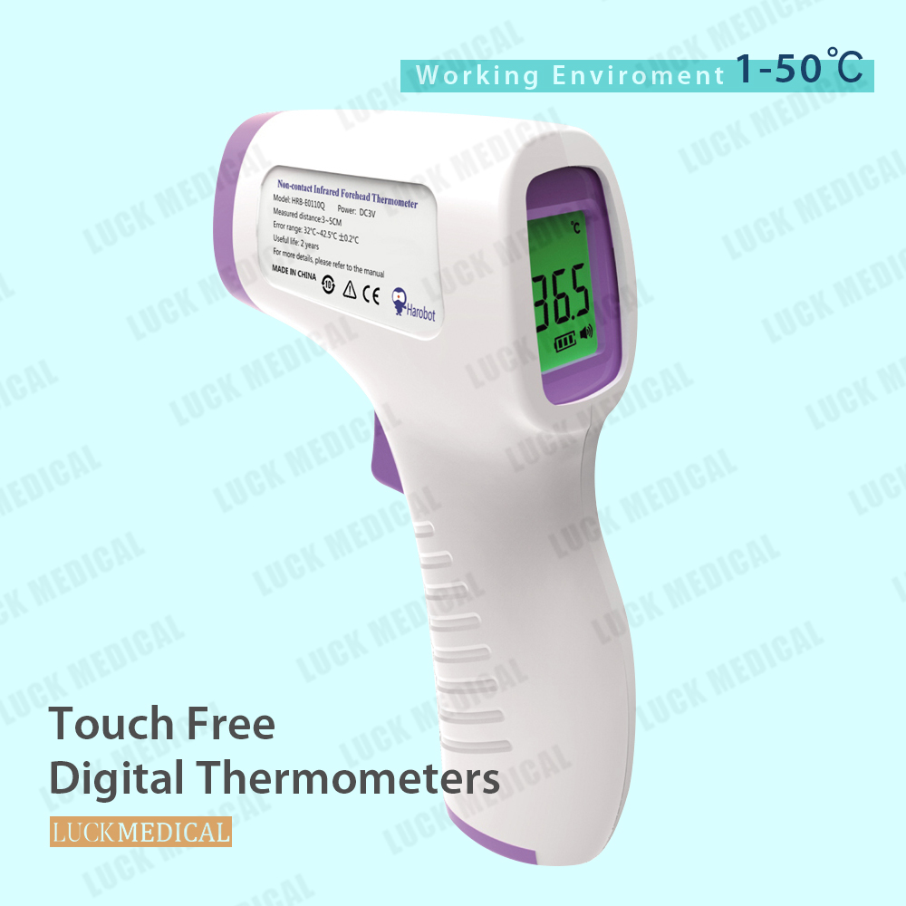 Toque Touch Free Infrared Foread Termómetro de temperatura Gun CE