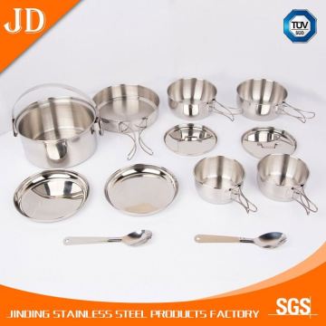 stainless steel induction stainless steel camping cookware