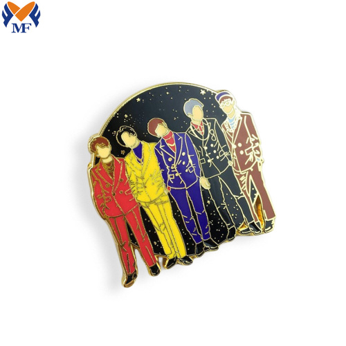 Lencana pin enamel keras tersuai borong