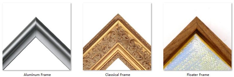 Ornate Gallery Fluted Gold Painting Frame Bars