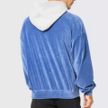 Blue And White Color Matching Men's Hoodiesd