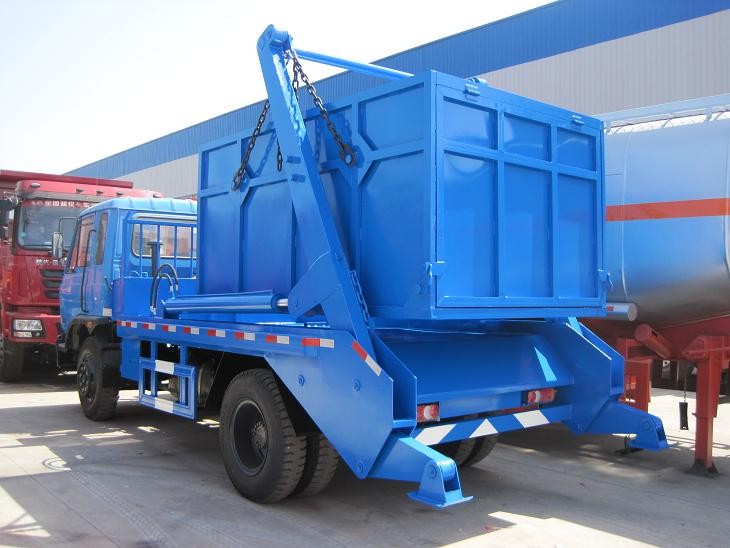 Hot sell 4x2 5CBM 10CBM Capacity 5tons 10tons 12tons Swing arm container garbage truck