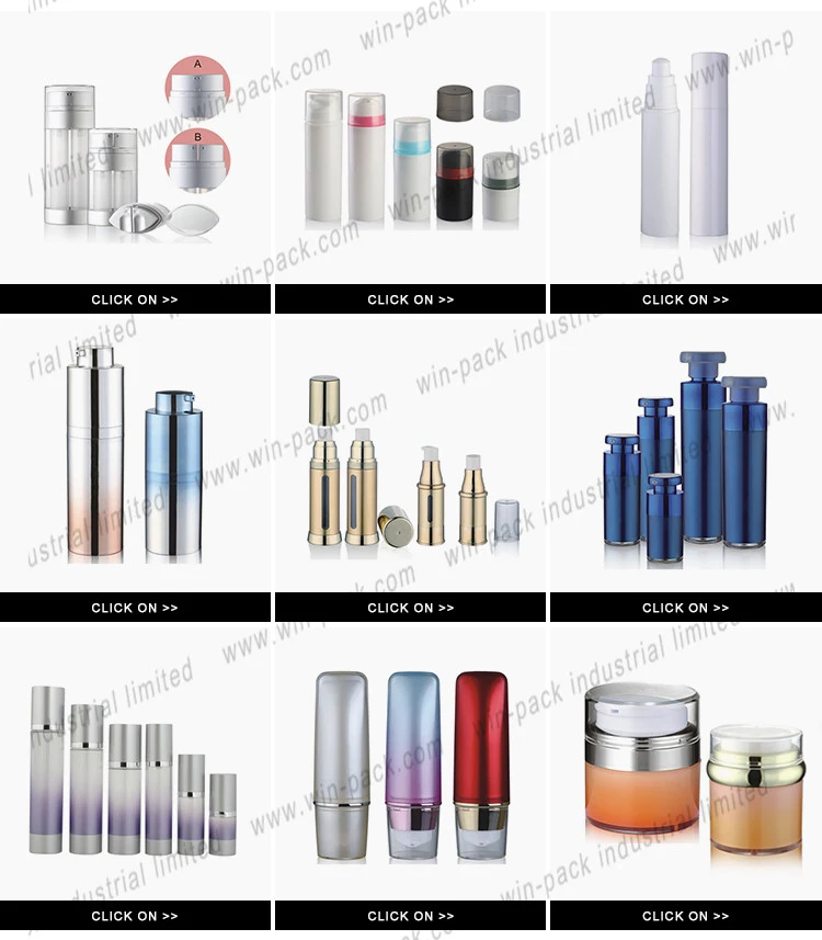 Winpack New Product Shiny White Plastic Airless Pump Bottle for Cosmetic 30ml