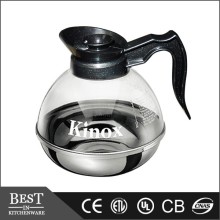 Plastics and stainless steel bottom coffee decanters coffee pot beverages pot drinking water pot