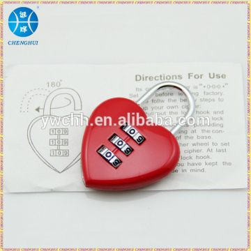 Mini love heart lock
