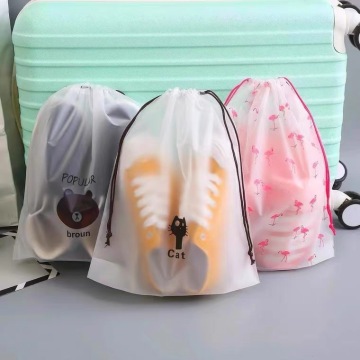 China Factory High Quality PEVA Custom Plastic Drawstring Pouch Bags