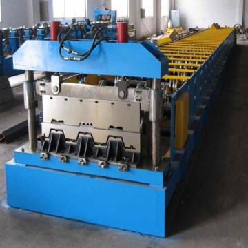 Steel sheet deck roll forming machine