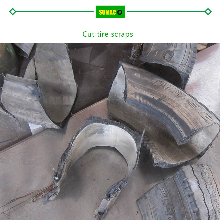 Tire Scraps From Tire Cutter