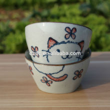 ceramic bowl wholesale with cat design