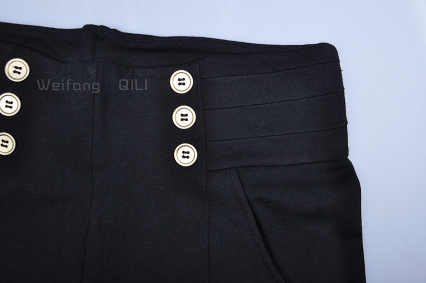 button and panel on waist part