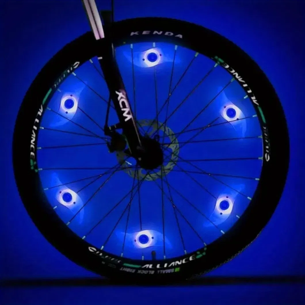 Vibrant Bicycle Wheel Lights for Enhanced Night Visibility