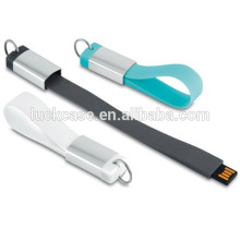 Custom USB Wristband USB Flash Drive Keyring Unisex Bracelet Silicone