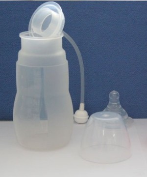 silicone baby feeding bottle