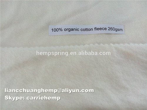 100% organic cotton fleece fabric, organic cotton fleece fabric